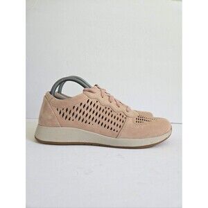 Dansko Charlie Leather Suede Pink Sneakers Low Top Shoes Womens Size 39 US 8.5
